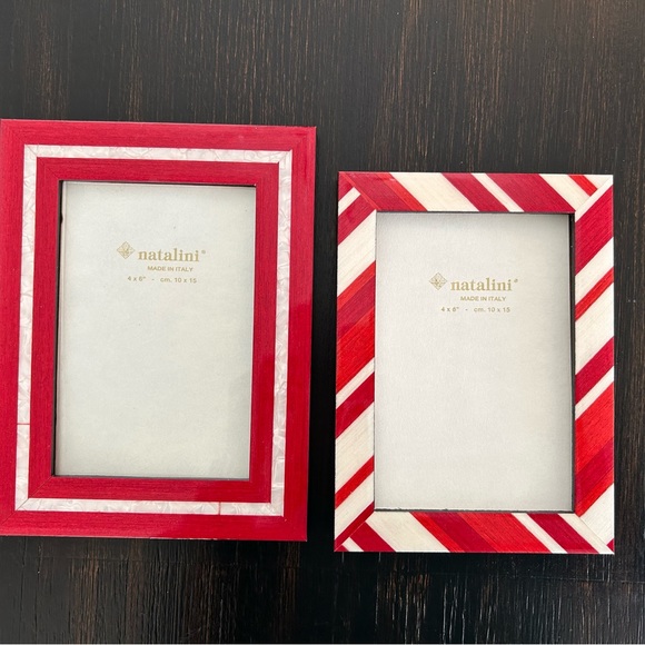 natalini Accents New Set Of 2 Natalini Inlay Italian Picture Frames